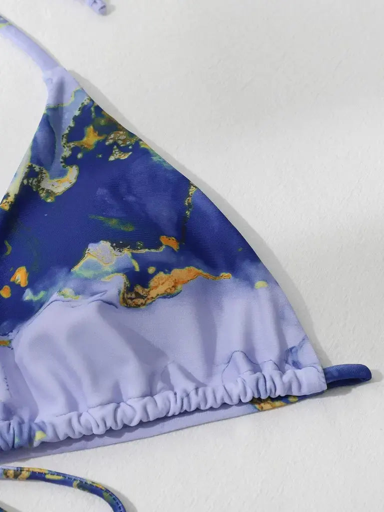 Biquíni Cortininha Azul