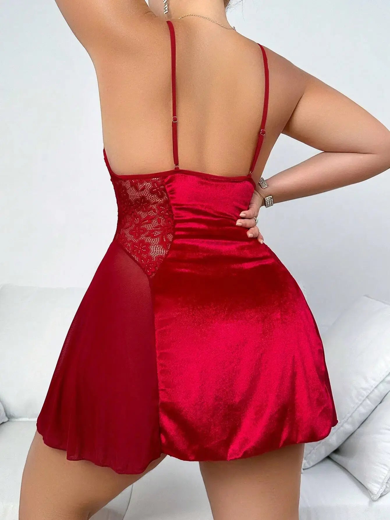 Babydoll Plus Size Vermelha