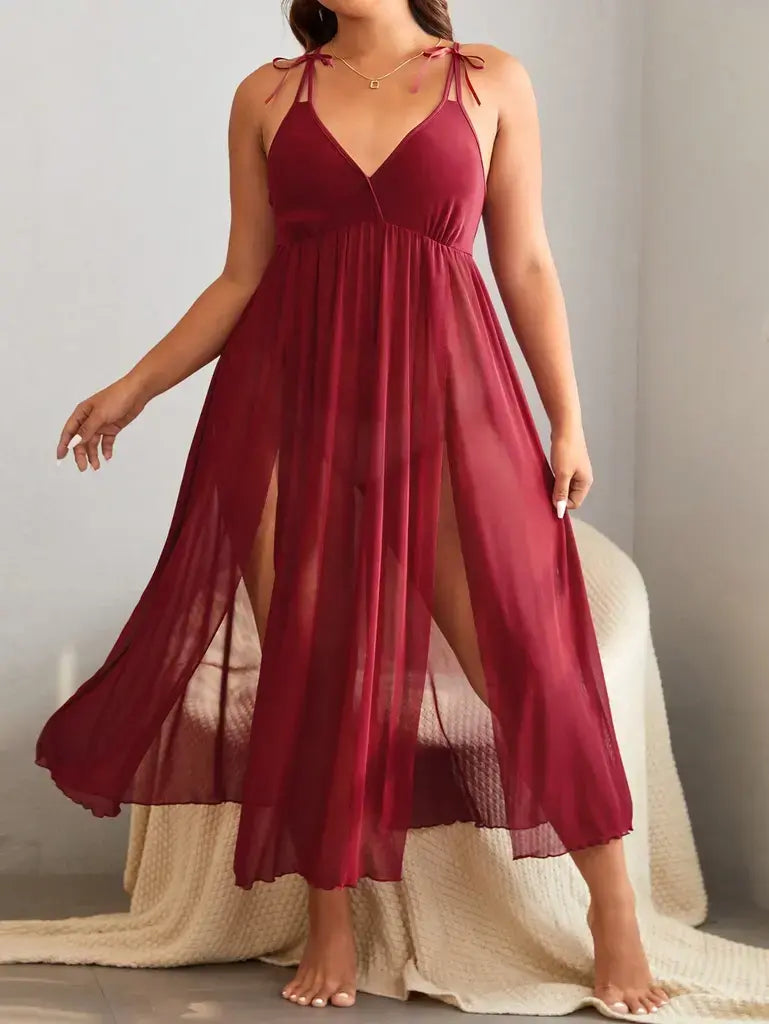 Lingerie Plus Size Feminina Vinho
