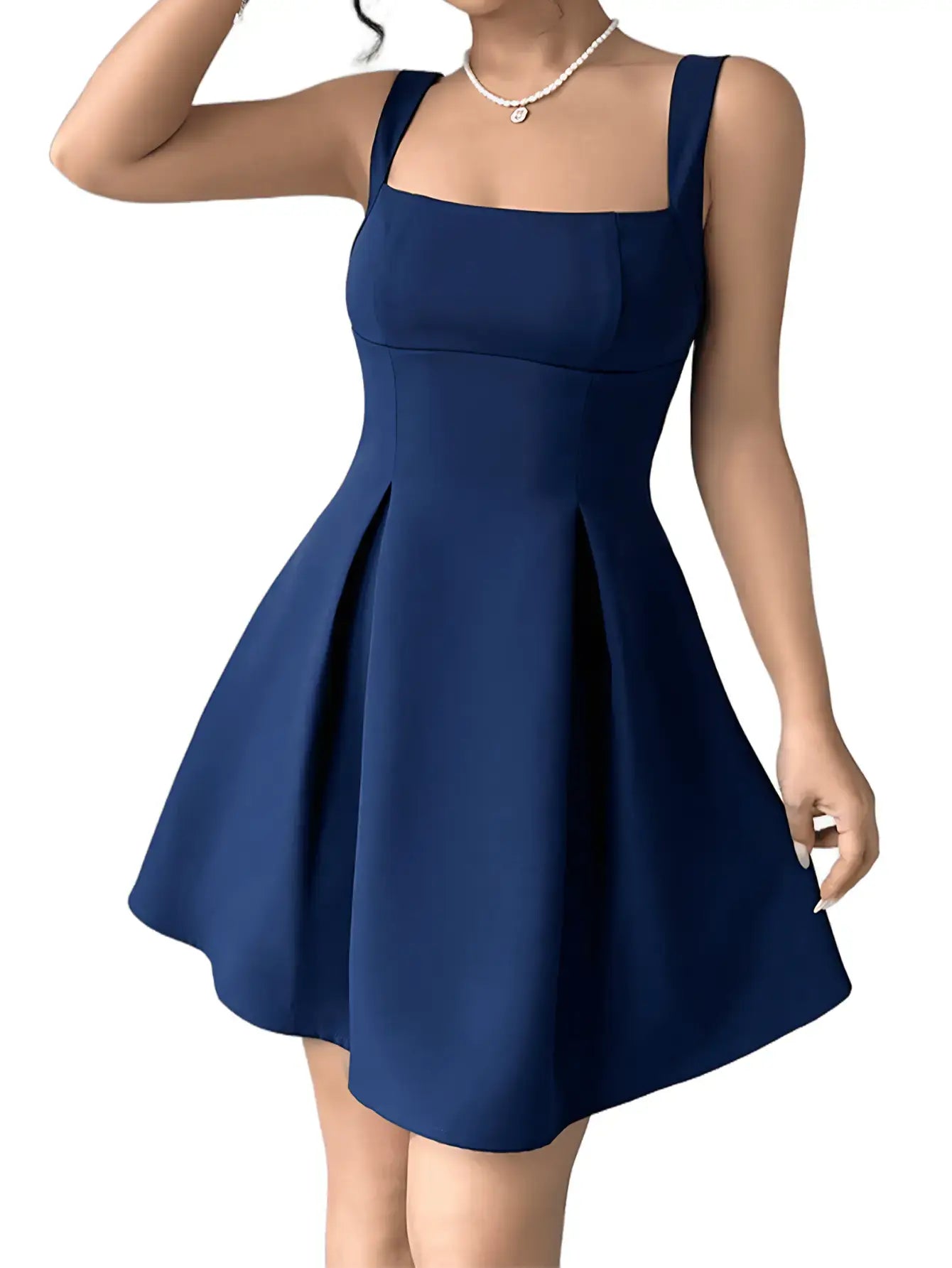 Vestido Curto Soltinho Azul Marinho