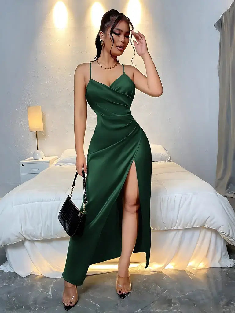 Vestido de Festa Longo Verde Esmeralda