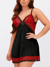Camisola Baby Doll Feminina de Renda - Lingerie Preta