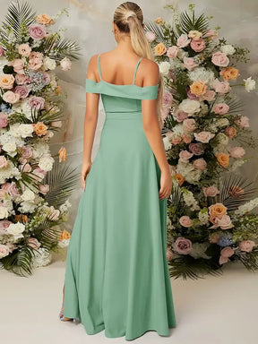 Vestido Longo Alças Finas, Costas Nuas